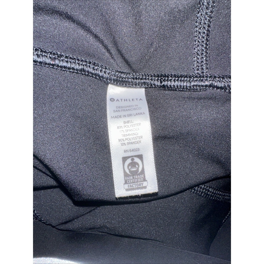 ATHLETA Sonic Skort Size Medium Black Tennis Skirt Active Performance - Picture 8 of 9